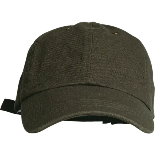 Heritage Washed Cap Olive Front
